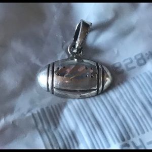 Sterling Silver Football Charm